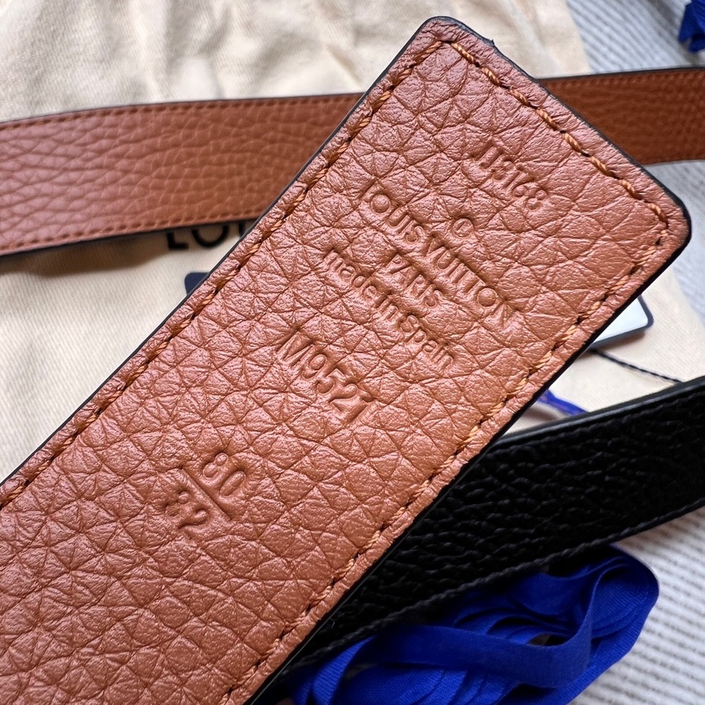 MINT Louis Vuitton LV Initial 30 mm 1.2β Reversible Women Belt Size 80 - Picture 6 of 12